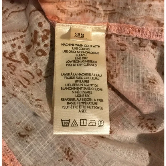 Anthropologie Pilcro The Tavi Women's Batik Print Blouse - Size Medium - Picture 10 of 12